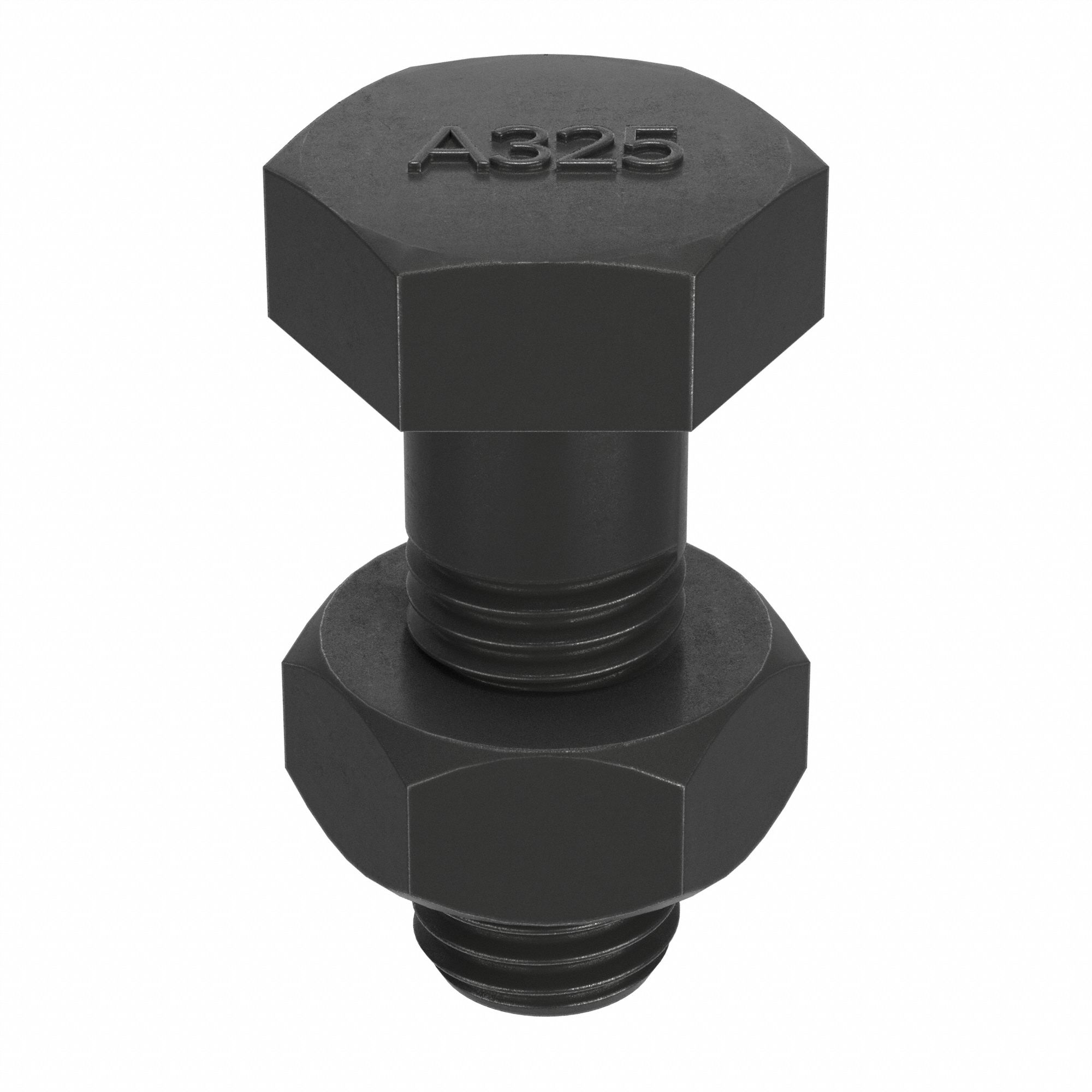 STRUCTURAL BOLT, STEEL, A325 TYPE 1, BLACK OXIDE, ¾