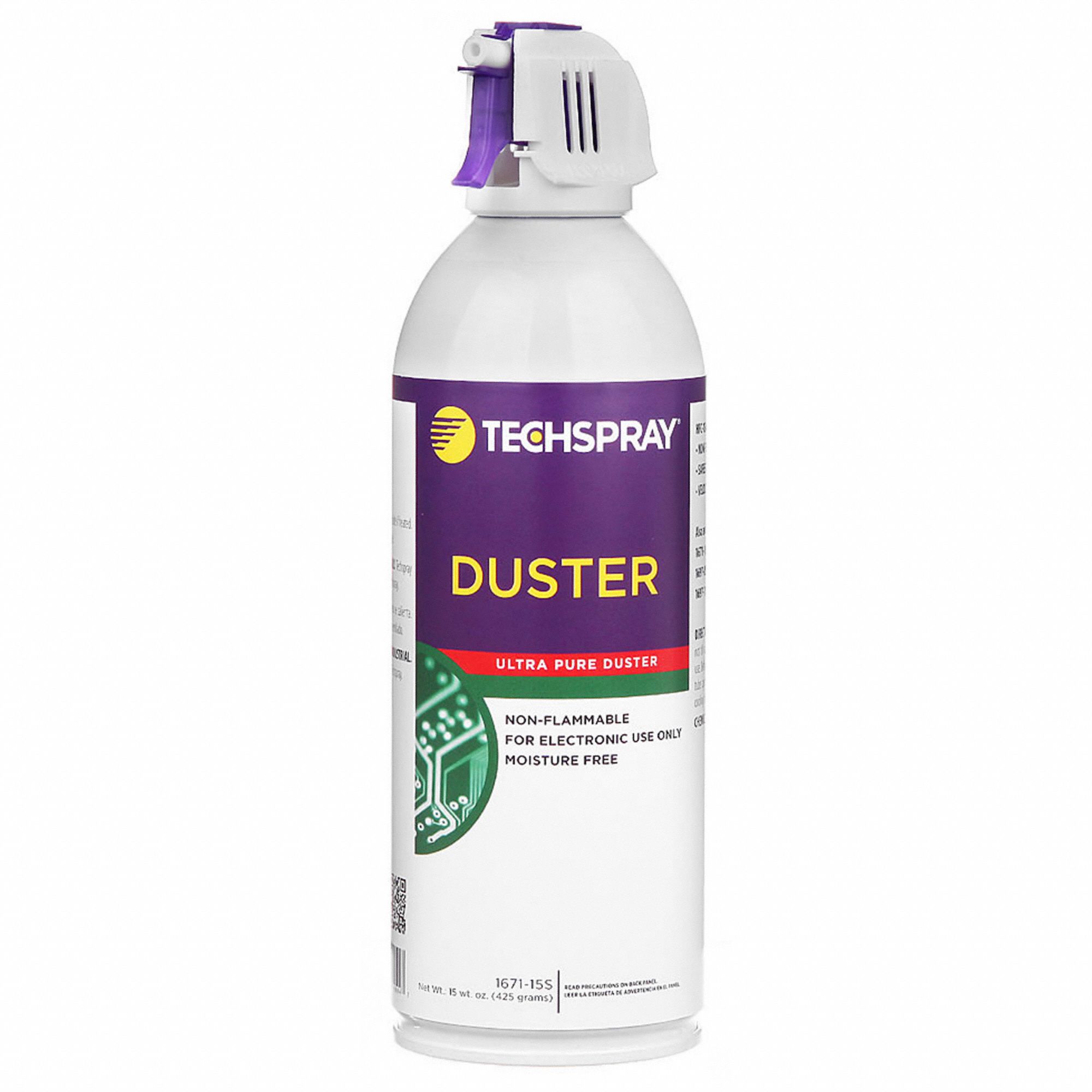 TECHSPRAY, 15 oz, Aerosol Spray Can, Aerosol Duster 3XKC4167115S Grainger