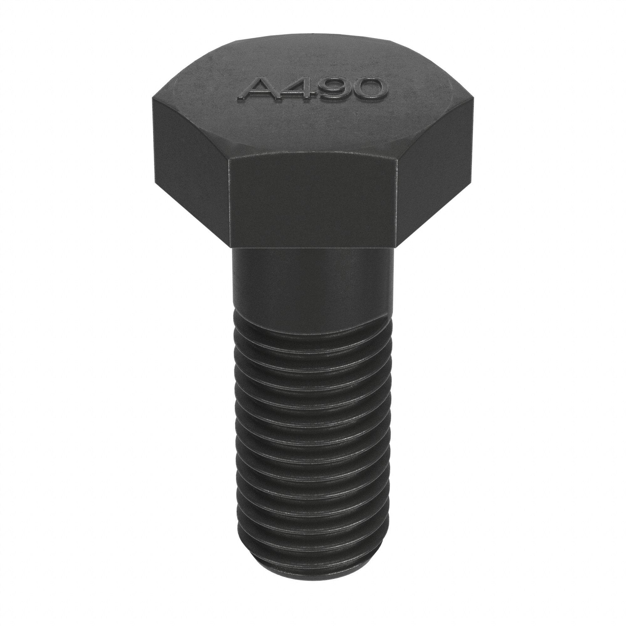 STRUCTURAL BOLT, STEEL, A490 TYPE 1, BLACK OXIDE, ¾