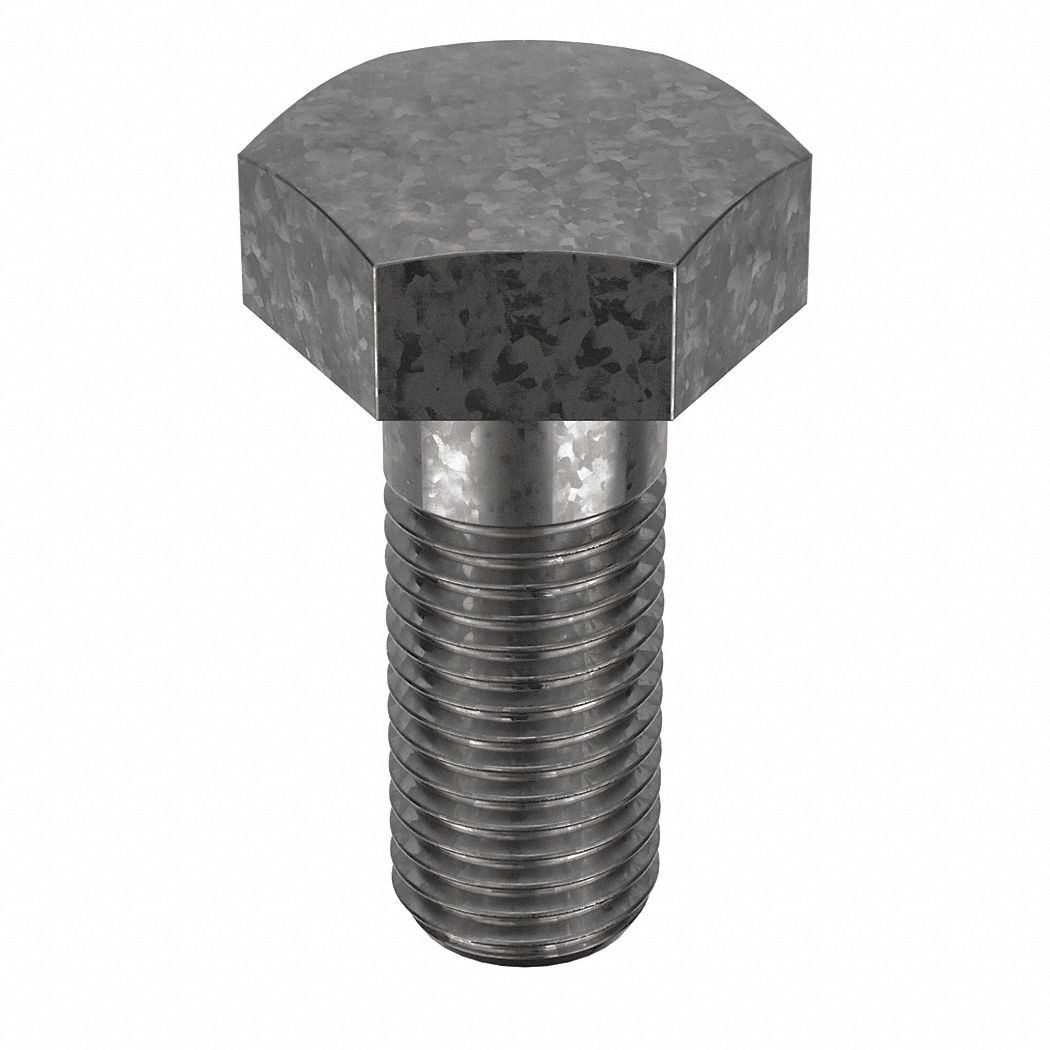 Structural Bolt: Steel, Class 10.9, Hot Dipped Galvanized, M16-2.00 Thread Size, 40 mm lg, 50 PK