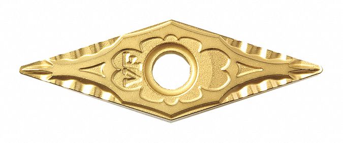 KYOCERA, TiCN Component, Neutral, Diamond Turning Insert - 184ZU9