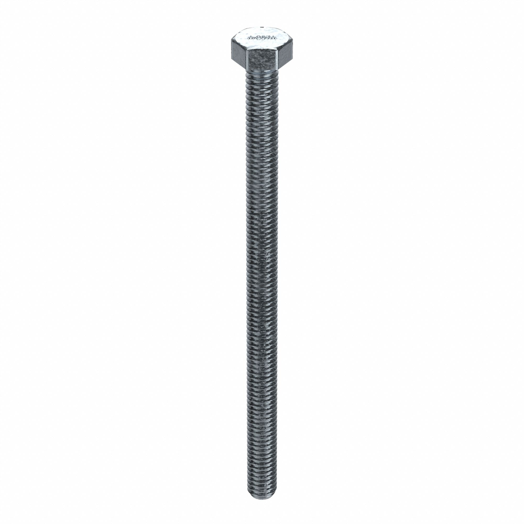 Hex Tap Bolt: Steel, A307A, Zinc Plated, 1/4"-20, Coarse, 4 1/2 in lg, Globally Sourced, Inch, 25 PK