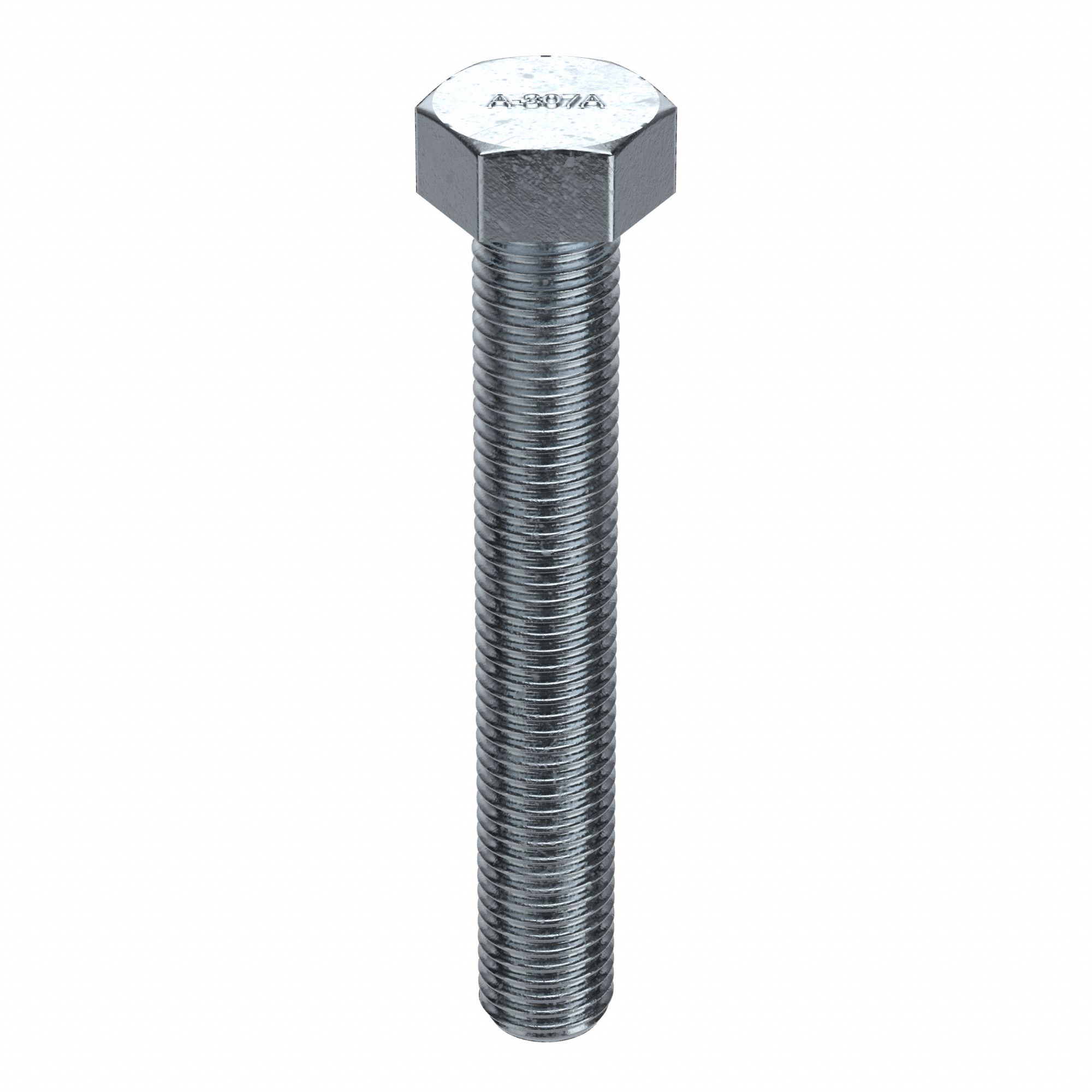 Hex Tap Bolt: Steel, A307A, Zinc Plated, 3/4"-10, Coarse, 4 1/2 in lg, Globally Sourced, Inch, 5 PK