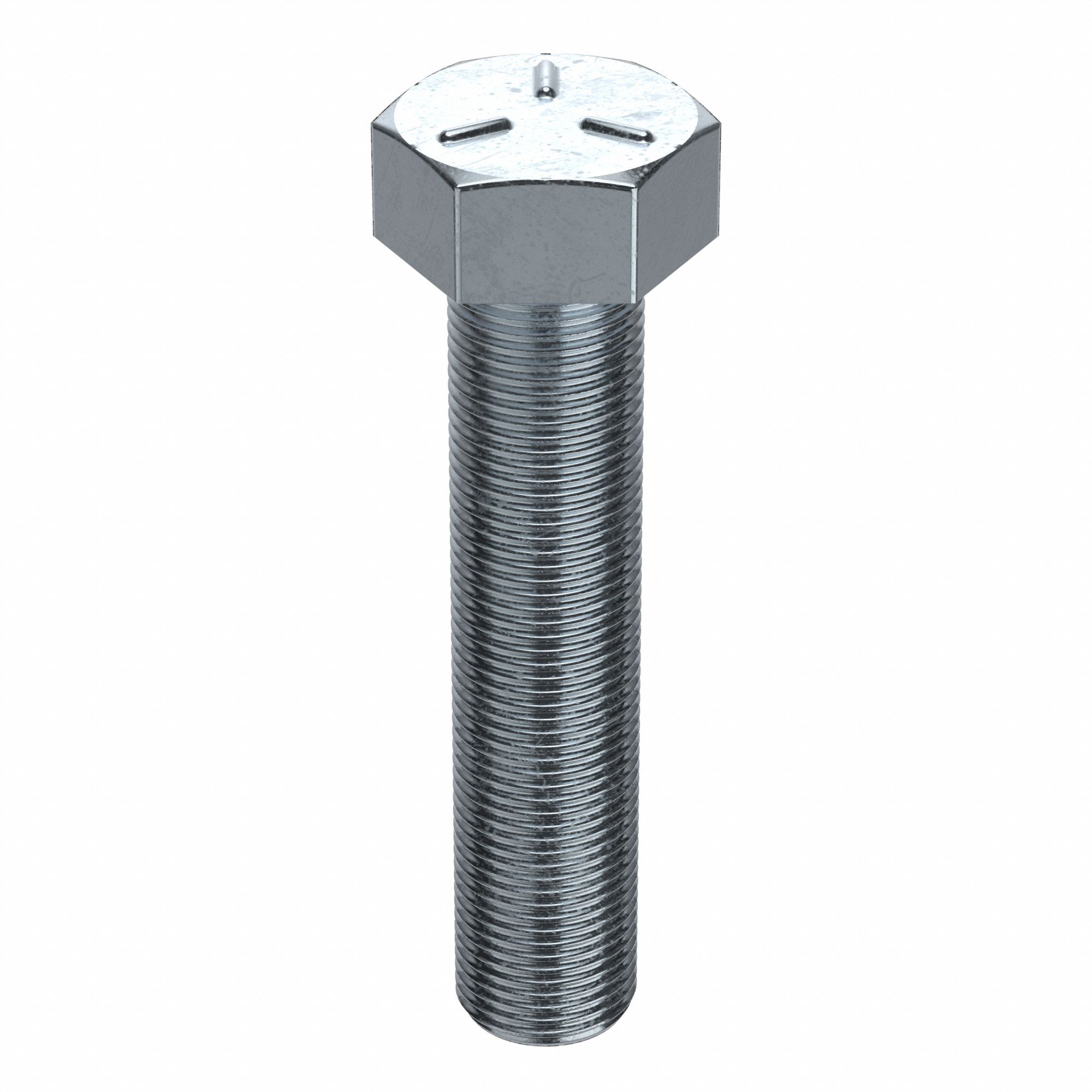 Hex Tap Bolt: Steel, Grade 5, Zinc Plated, 3/4"-16, Fine, 3 1/2 in lg, Globally Sourced, Inch, 5 PK