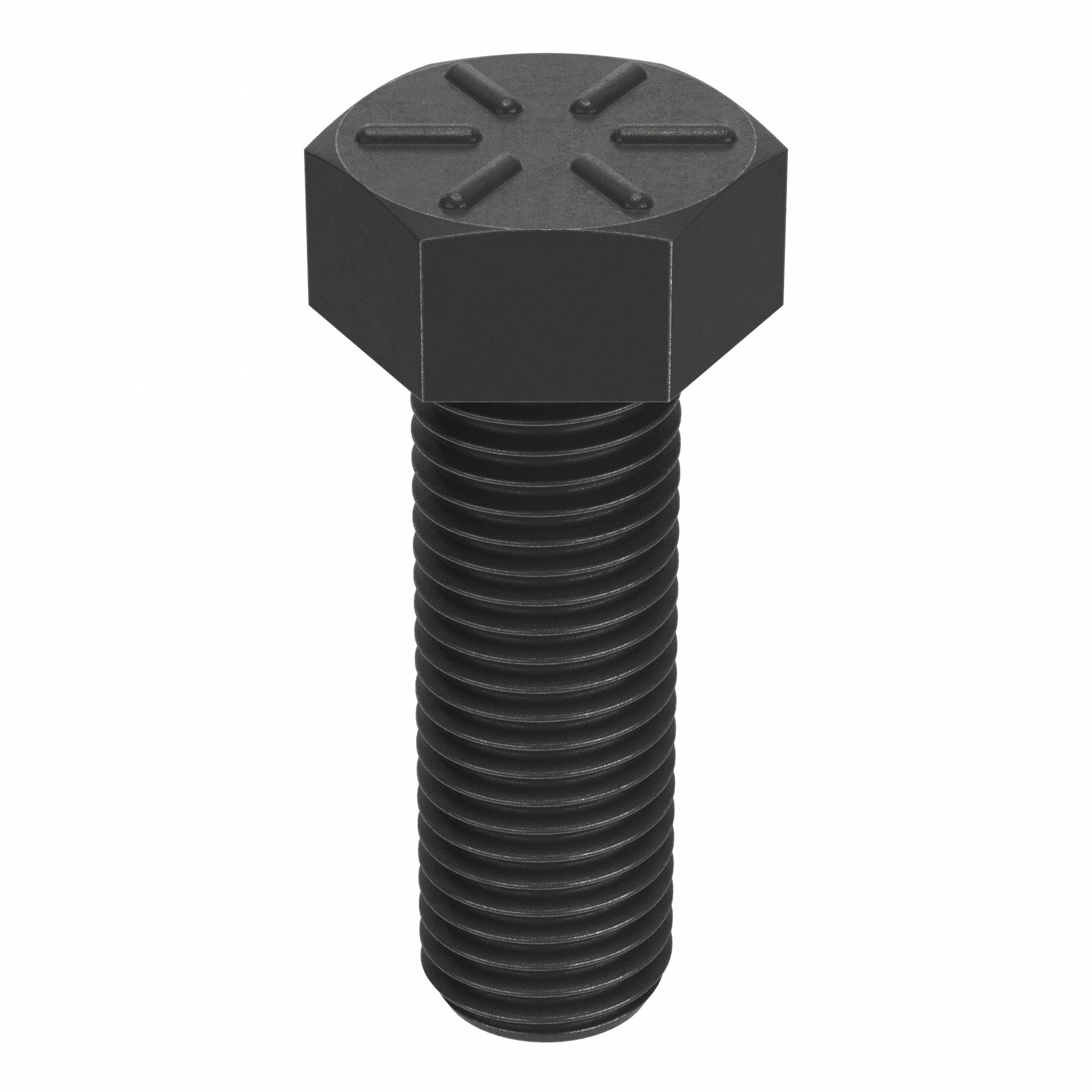 Hex Tap Bolt: Steel, Grade 8, Plain, 1"-8, Coarse, 3 1/2 in lg, Globally Sourced, Inch, 5 PK