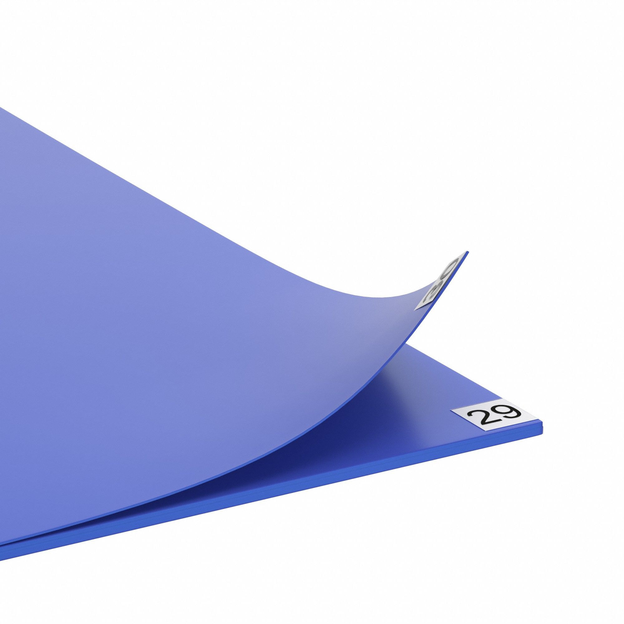 DISPOSABLE TACKY FLOOR MAT, 15.7 MIL THICK, POLYETHYLENE FILM, 30 SHEETS, 36 IN