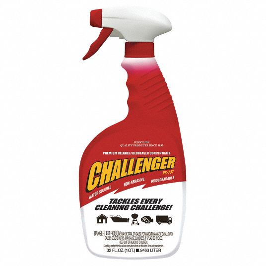 CHALLENGER, 32 oz, Degreaser,Concentrated,32 oz. Spray 168Z2673732