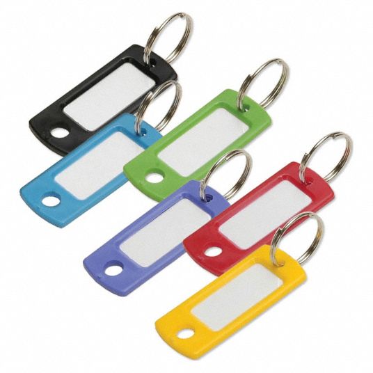 HY-KO 2GO Easy-Open Key Tags with Split Ring, 2 Count