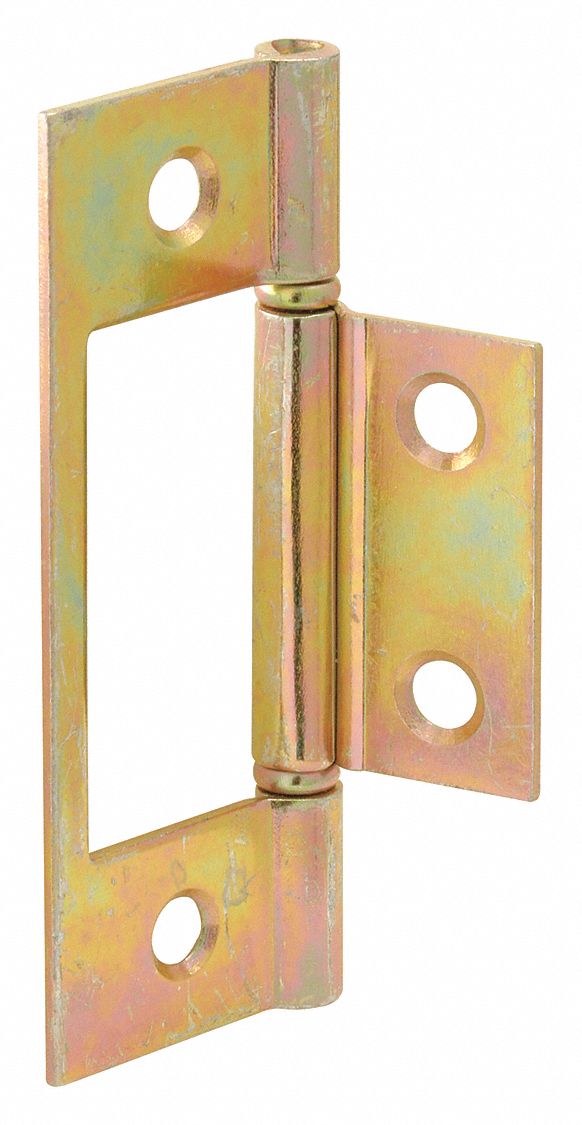 Door Hinges Brass Bi-Fold Plated PK6