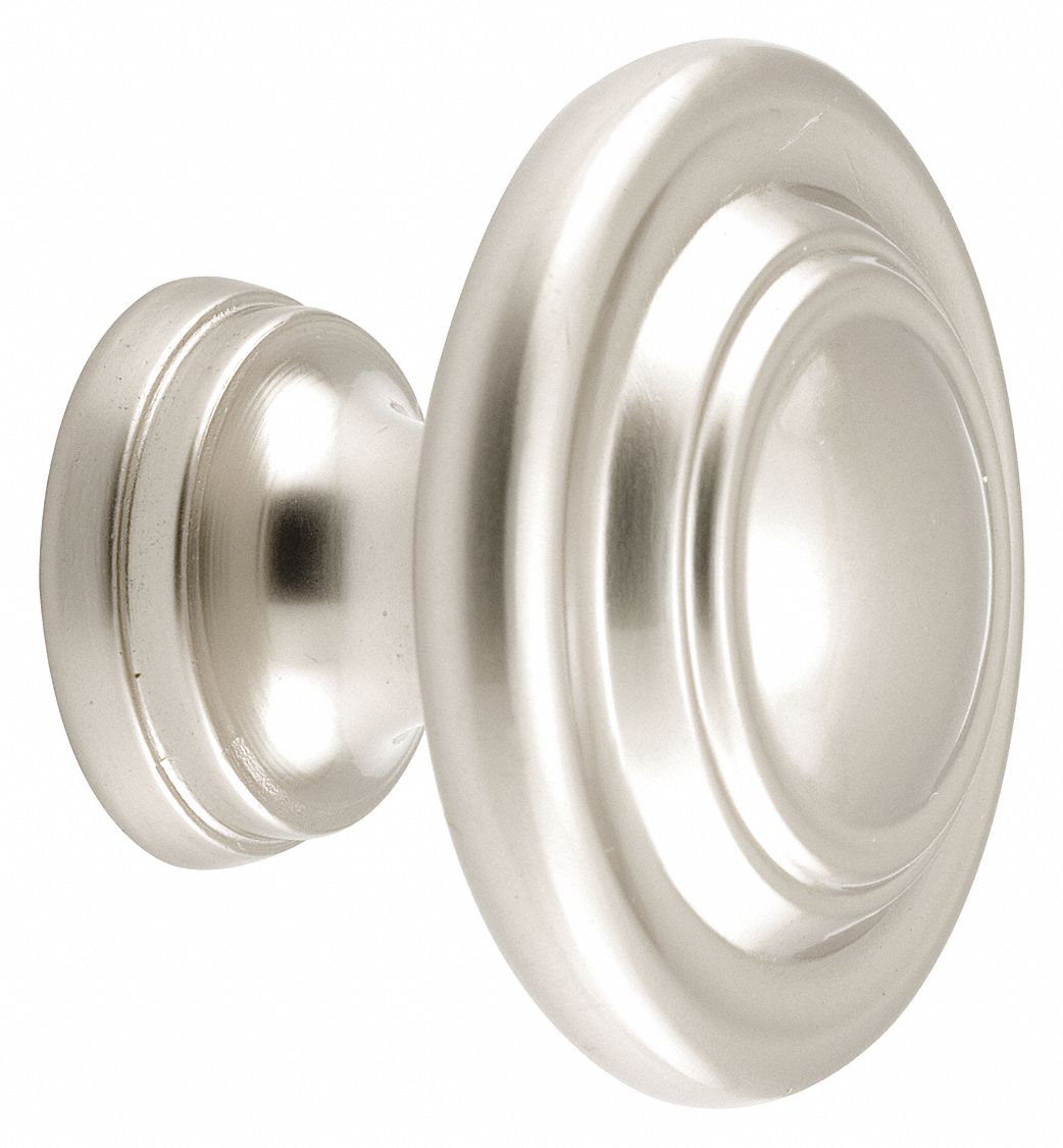 PRIMELINE Closet Door Pull Knob Bi Fold Door Nylon Satin Nickel 3 3   169T68 AS01