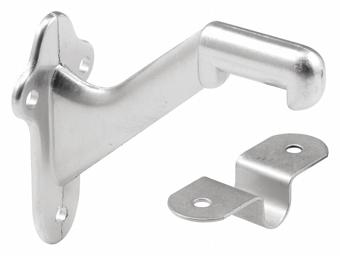 Hand Rail Brackets, Satin, Chrome Pltd, PK2
