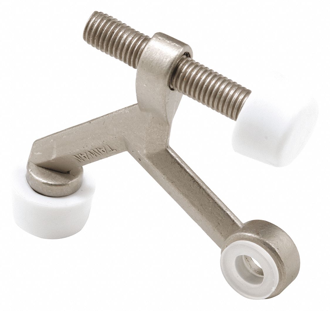Hinge Pin Door Stops, Satin Nickel, PK10