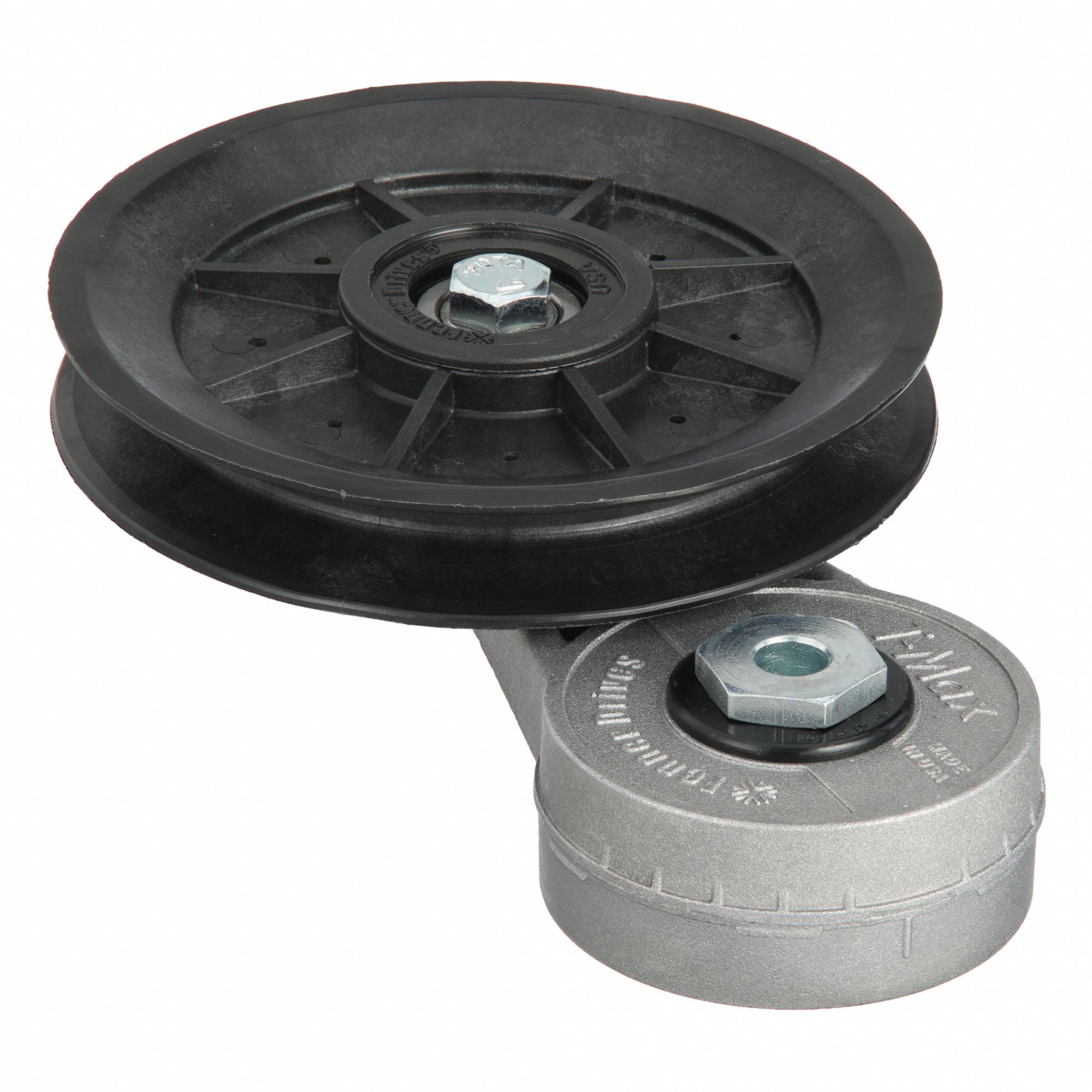 Self-Adjusting Tensioner: For B Belt Size, 0 lbf to 30 lbf, 45° Arm Rotation