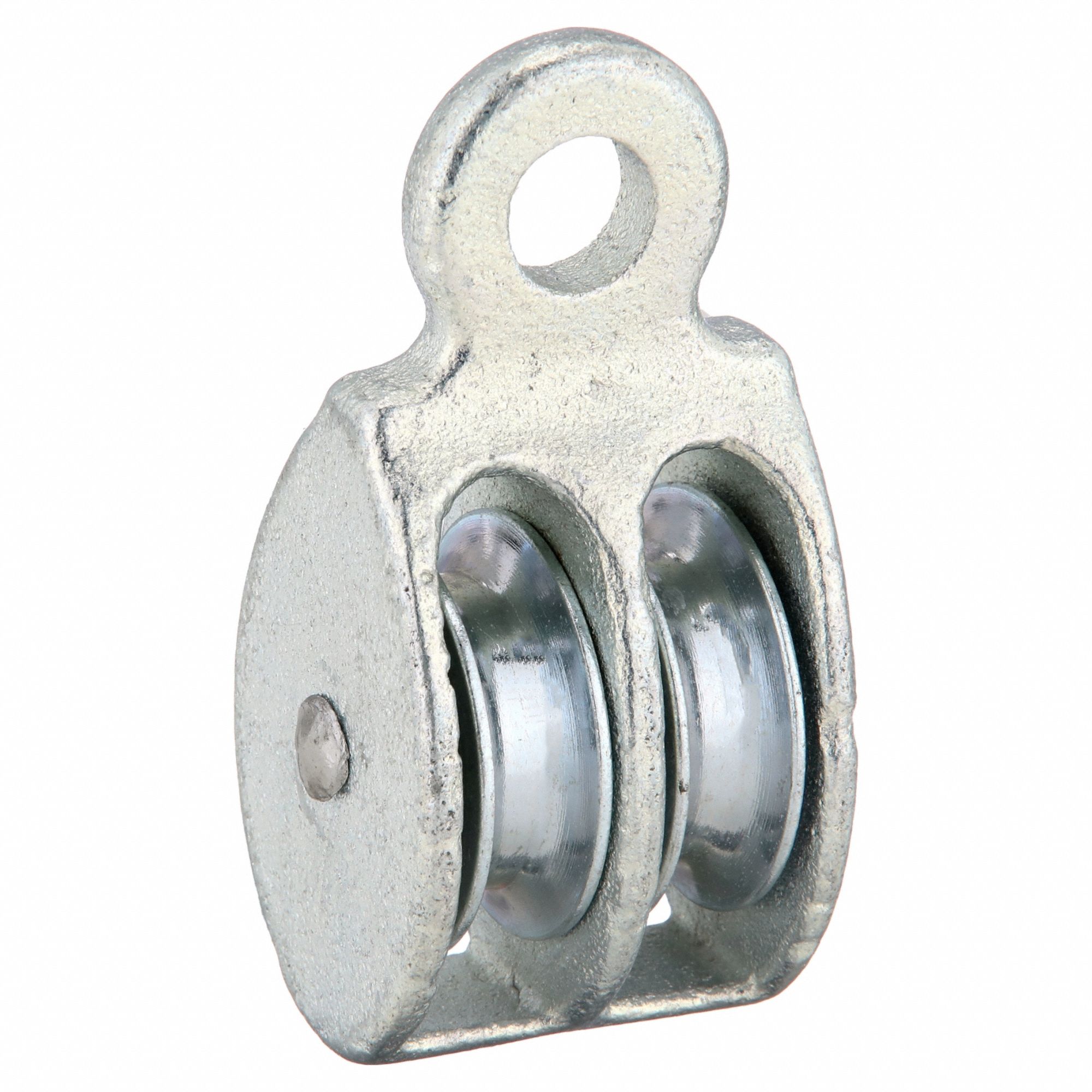 PULLEY BLOCK, FIXED, LIFTING/PULLING, ⅜ IN COMPATIBLE ROPE DIA, FIBROUS ROPE, FIXED EYE