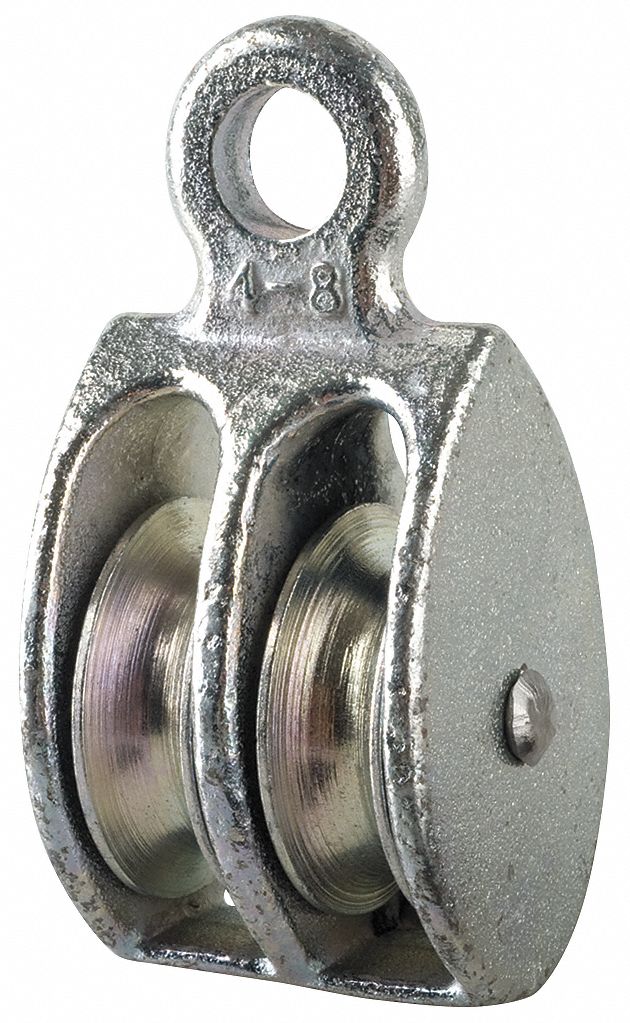 Double shop sheave pulley