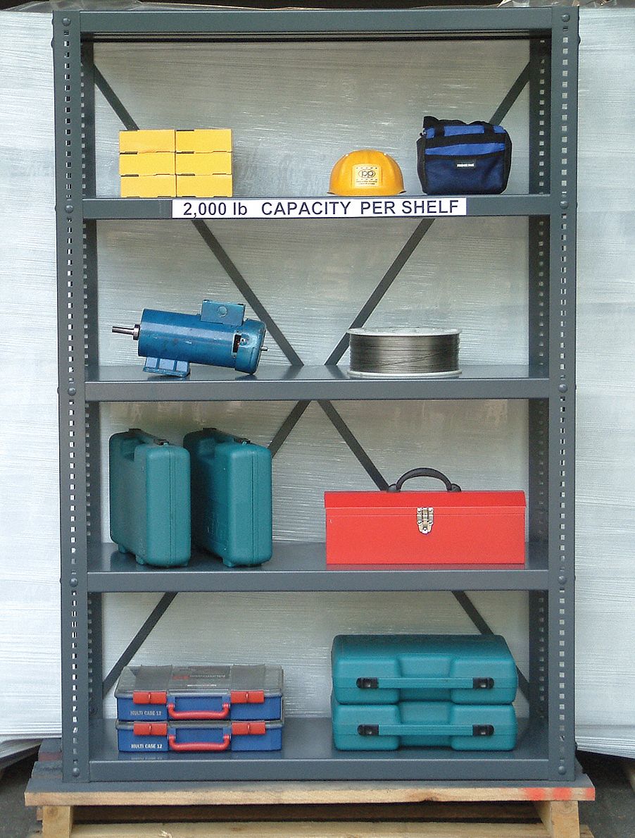 STRONG HOLD, Standalone, ExtraHeavyDuty, Metal Shelving 16A4142460