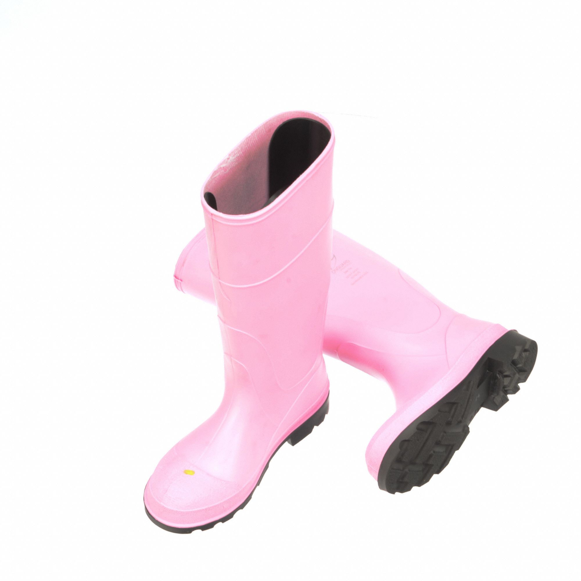 Ladies steel toe rubber on sale boots