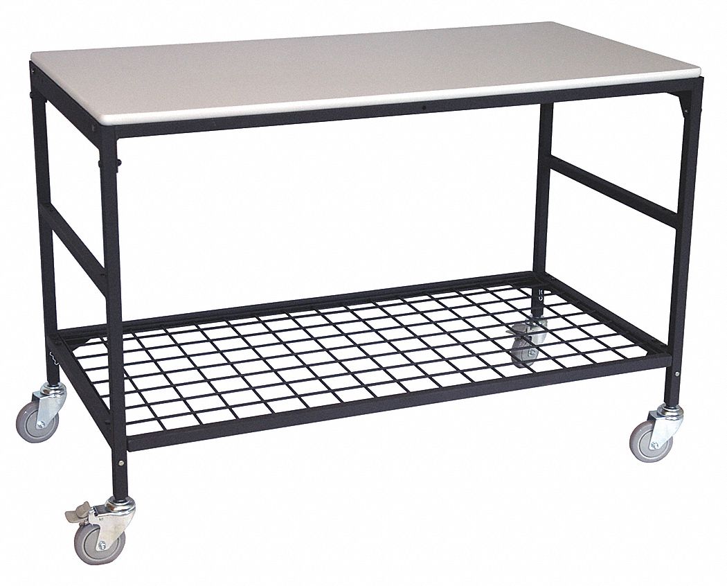 16A704 - Adjustable Mobile Work Table 26 in W