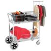 Utility Carts with High-Volume Removable Wire Basket Shelves