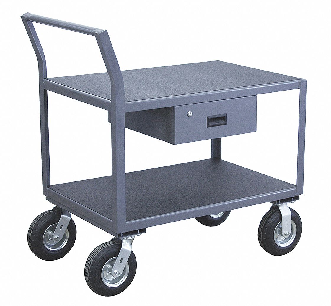Instrument Cart, Load Capacity 1200 lb, Number of Shelves 2 - Grainger