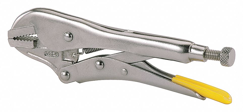 STRAIGHT JAW LOCKING PLIERS, CHROME-PLATED FINISH
