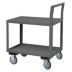 Low-Profile Utility Carts with Lipped & Flush Metal Shelves