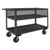 Utility Carts with See-Through Ventilated Walls & Lipped Metal Shelves