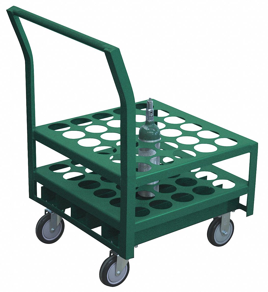 Medical Cylinder Cart, 1400 lb Load Capacity - Grainger