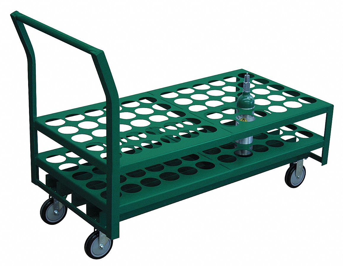 Medical Cylinder Cart, 1400 lb Load Capacity - Grainger