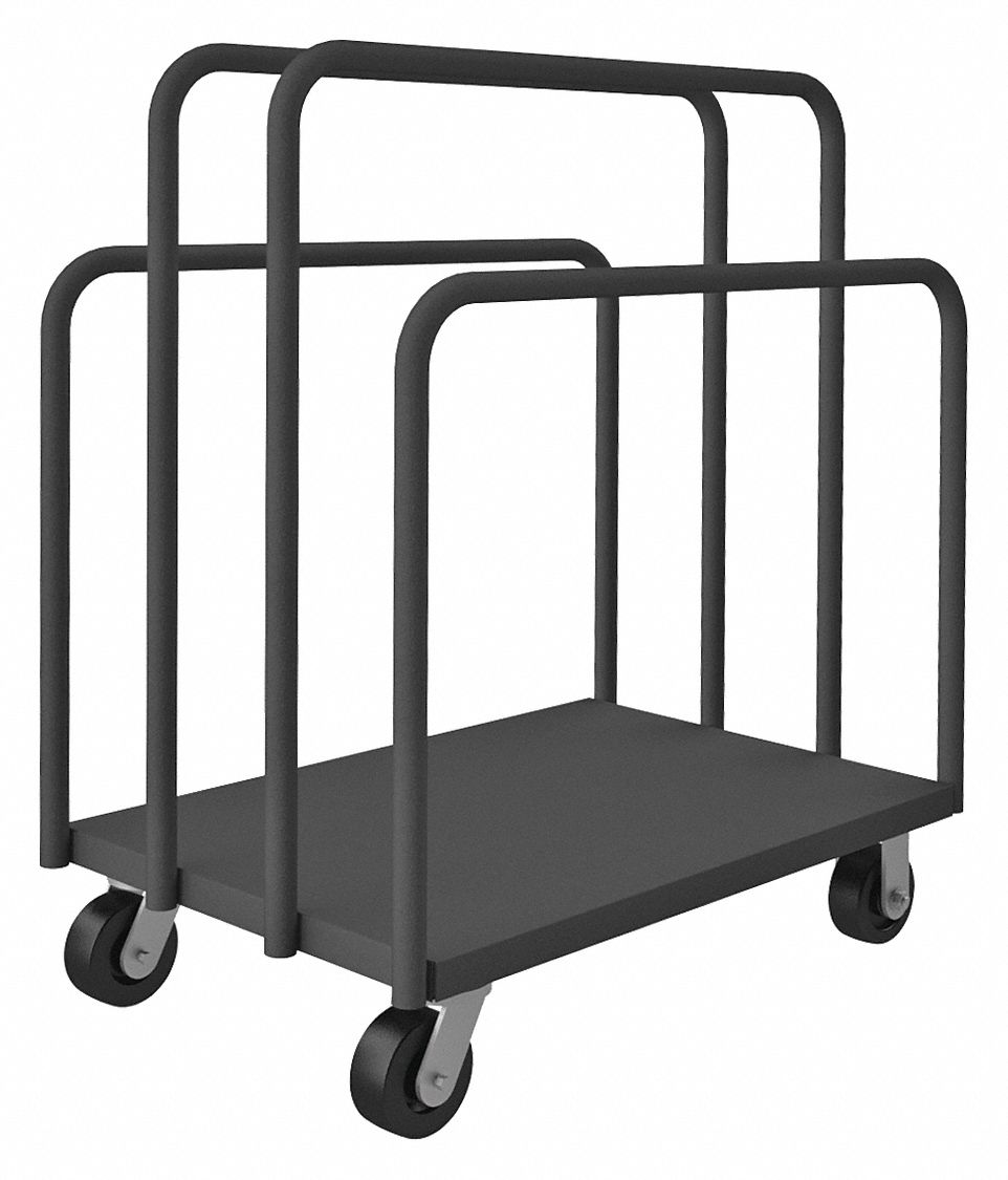 MULTIHEIGHT VERTICAL PANEL TRUCK WITH FIXED RAILS, 2,000 LB LOAD CAPACITY, 4 RAILS