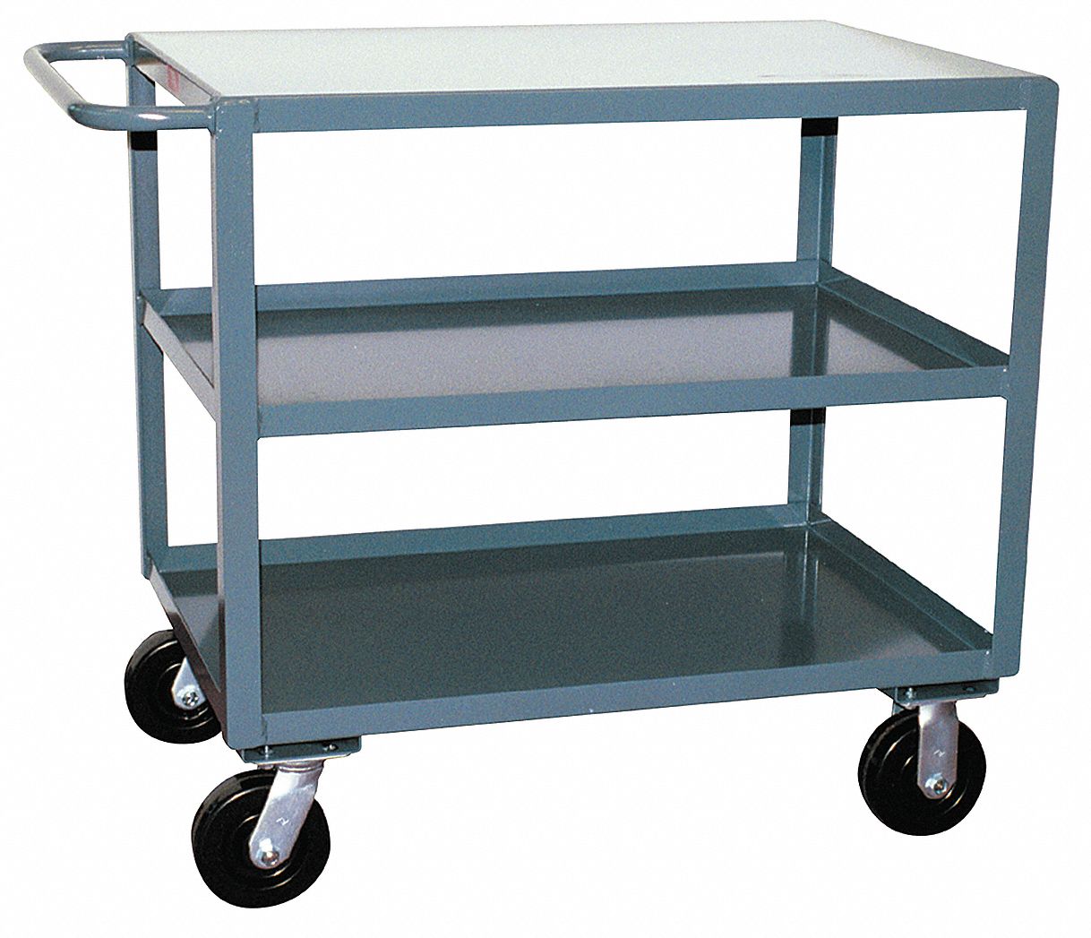 GRAINGER APPROVED Flat Handle Utility Cart, Load Capacity 2400 lb