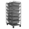 Steel Vertical Rack-Style Tub Carts