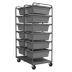 Steel Vertical Rack-Style Tub Carts