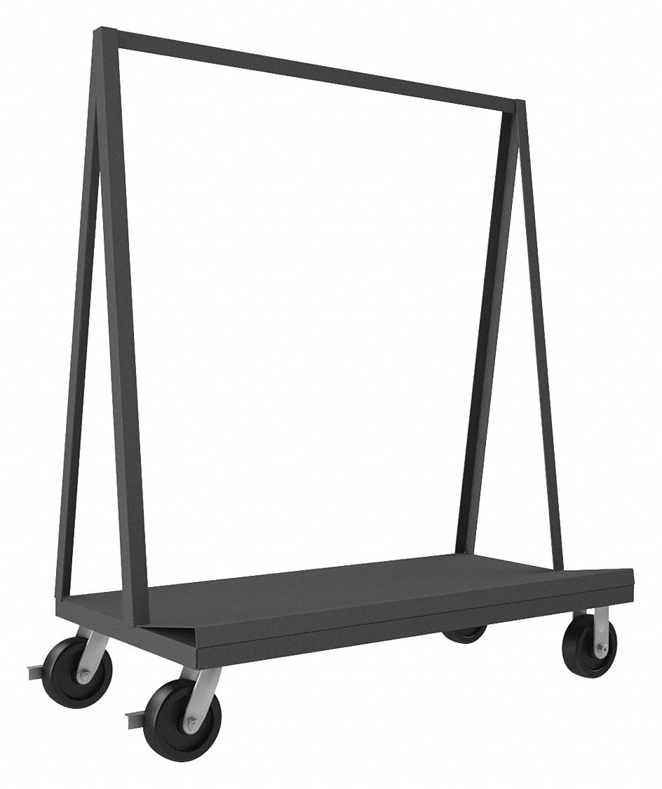 A-FRAME PANEL TRUCK, 2,000 LB LOAD CAPACITY, 48½ IN X 57 IN X 24 IN, 1 RAILS