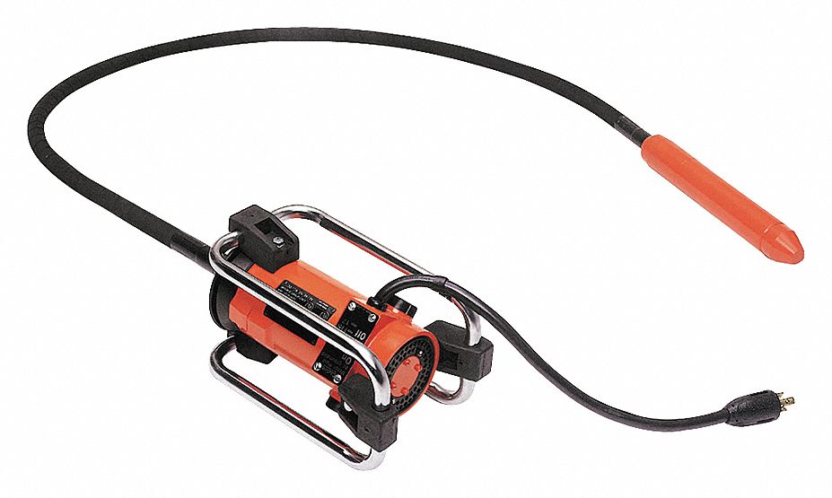 VIBCO ELECTRIC VIBRATOR, INTERNAL CONCRETE, 2½ HP, 7 FT SHAFT, 14 X 1¾