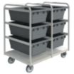 High-Strength Corrosion-Resistant Vertical Rack-Style Tub Carts