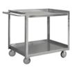 Corrosion-Resistant Utility Carts with Single-Side Flush Metal Shelves