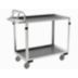 Corrosion-Resistant Utility Carts with Lipped Metal Shelves