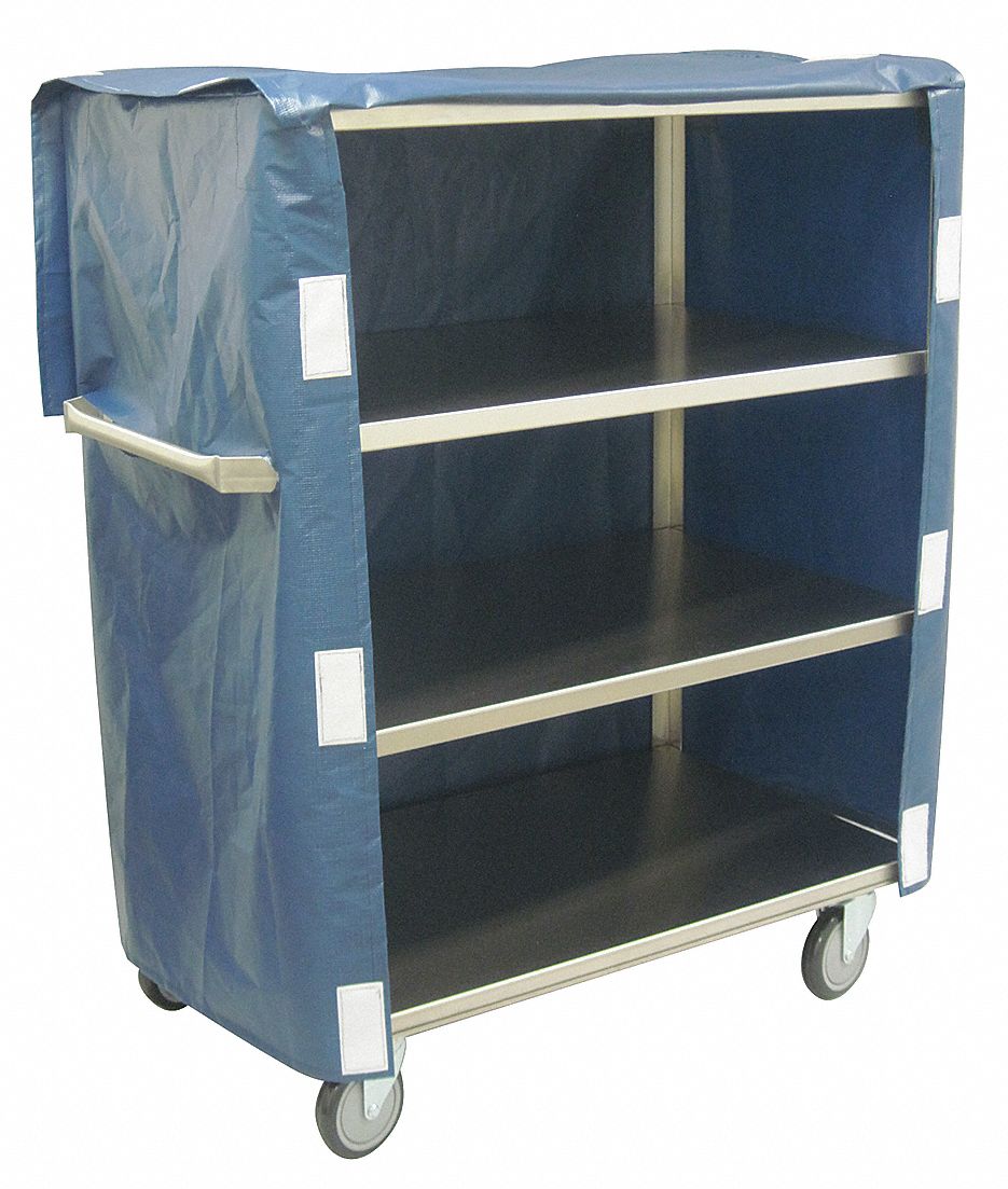 600 lb Load Capacity, 52 in Overall Lg, Bulk Linen Cart 16D084ZL248U403 Grainger