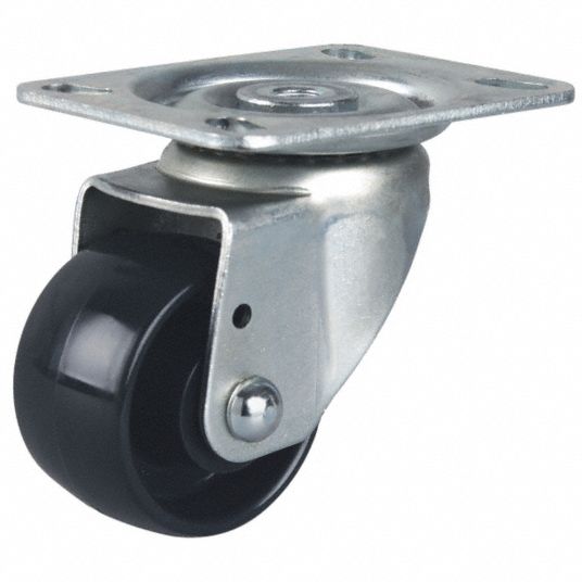 2 1/2 in Wheel Dia., 550 lb, Low-Profile Standard Plate Caster - 16D120 ...