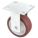 KINGPINLESS PLATE CASTER, 5 IN WHEEL DIAMETER, 550 LB, 6½ IN MOUNTING H, NYTHANE