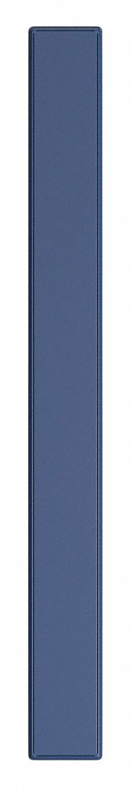 Partition Column: 70 in x 7 in x 1 1/4 in, Smooth Semi Gloss, Royal Blue, Floor Anchored