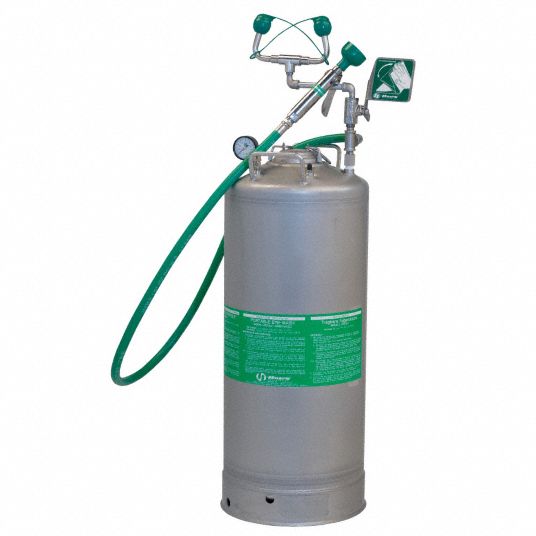 HAWS Eye Wash Station, SelfContained Pressurized, 13.0 gal Eye Wash Tank Capacity, Plastic