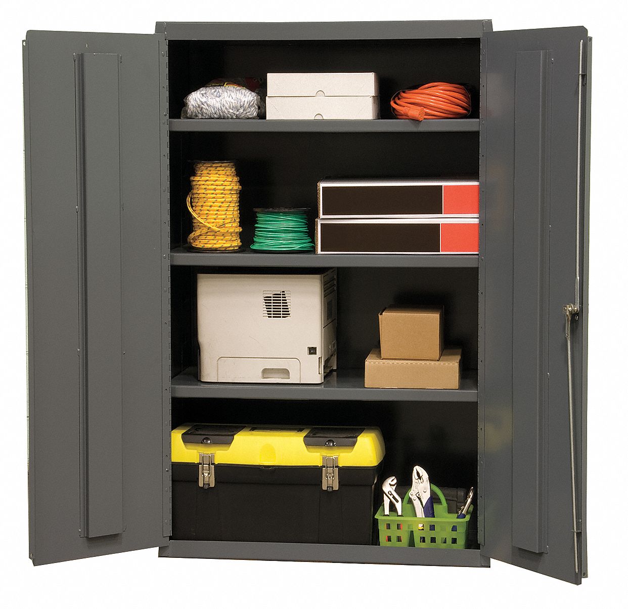 Durham Mfg Industrial Storage Cabinet Gray 60 H X 36 W X 18 D