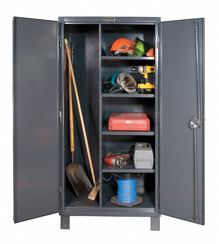 DURHAM MFG Gabinete de Almacenamiento Prémium, 78" H, 36" An, 24" Prof