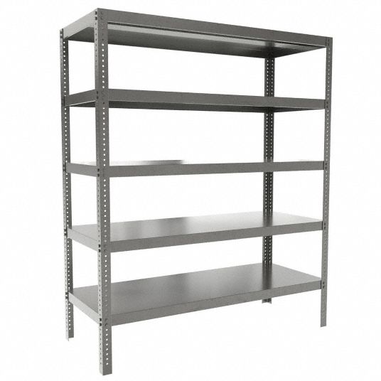 72in 5-Shelf Steel Storage Rack