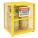 VERTICAL CYLINDER STORAGE CABINET, 4 CYLINDER CAPACITY, YELLOW, POWDER COATED