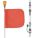 WARNING WHIP, LIGHT SOLD SEPARATELY, ORANGE, 8 FT OVERALL H, 11 IN FLAG H, 12 IN FLAG W