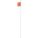 WARNING WHIP, REFLECTIVE X FLAG, LIGHT SOLD SEPARATELY, ORANGE/WHITE, 5 FT OVERALL H