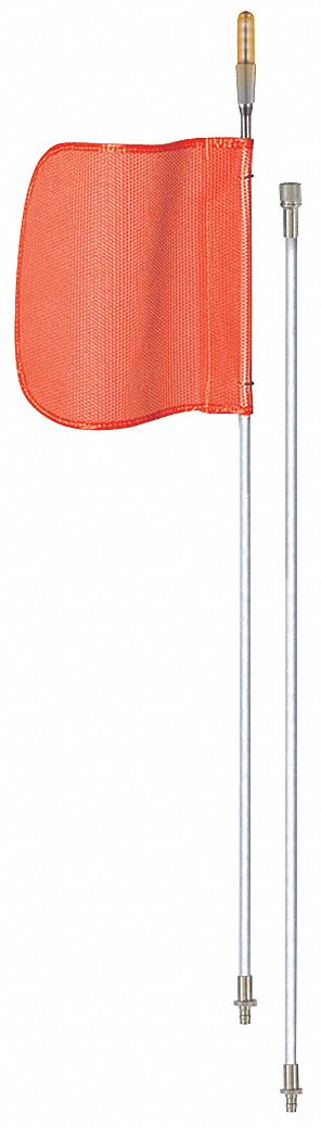 16D775 - Warning Whip 10 ft. Includes Flag